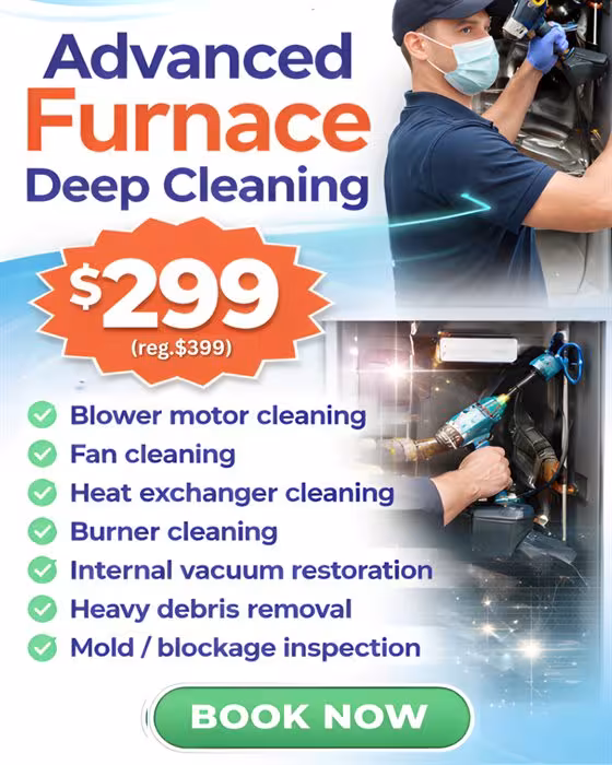 Special-offer furnace deep cleaning ad creative