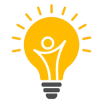 Light bulb icon symbolizing innovative ideas and solutions for HVAC businesses by RS Gonzales, digital marketing agency offering free SEO audits.