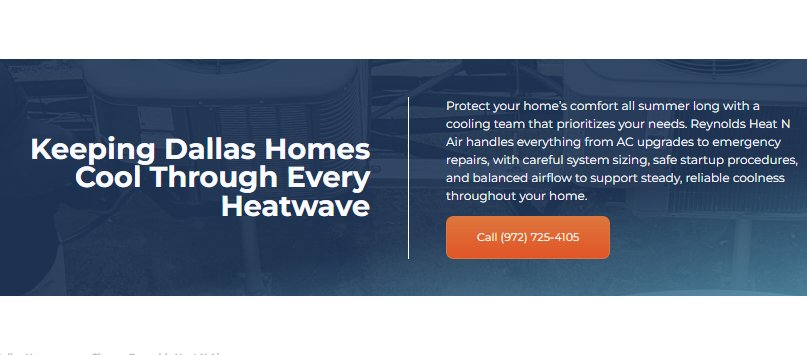 HVAC headline that names the homeowner problem directly