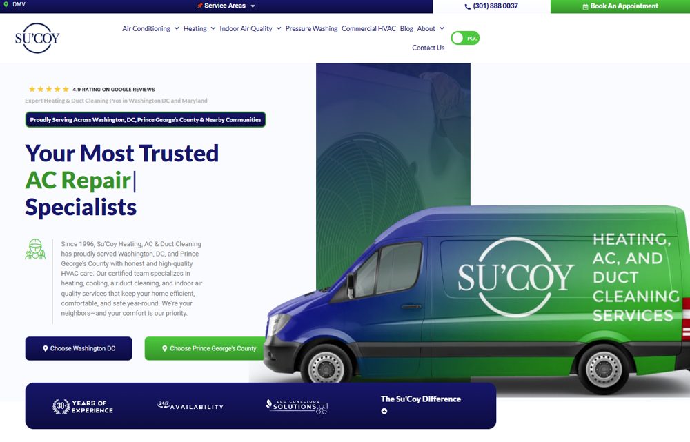 The Su’Coy website homepage